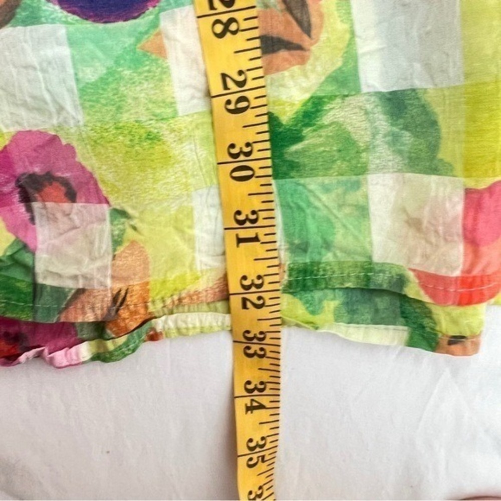 Ci Sono Vintage Multicolor Check Floral Boho Dress S - Picture 7 of 8